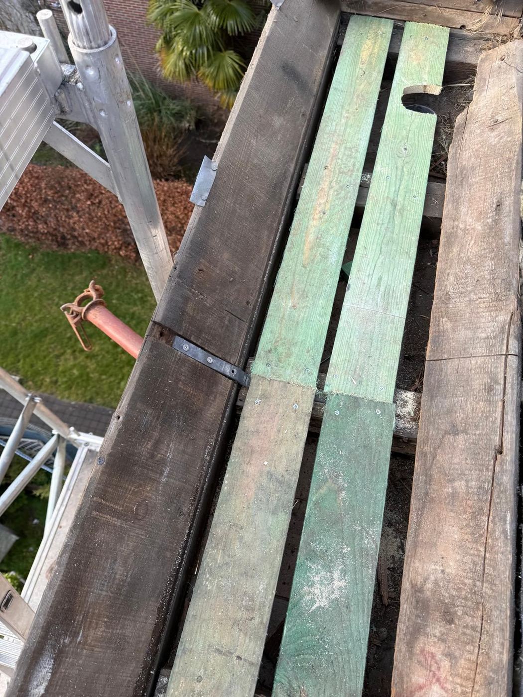 Chantier entretien de toiture — Toiture Lecloux