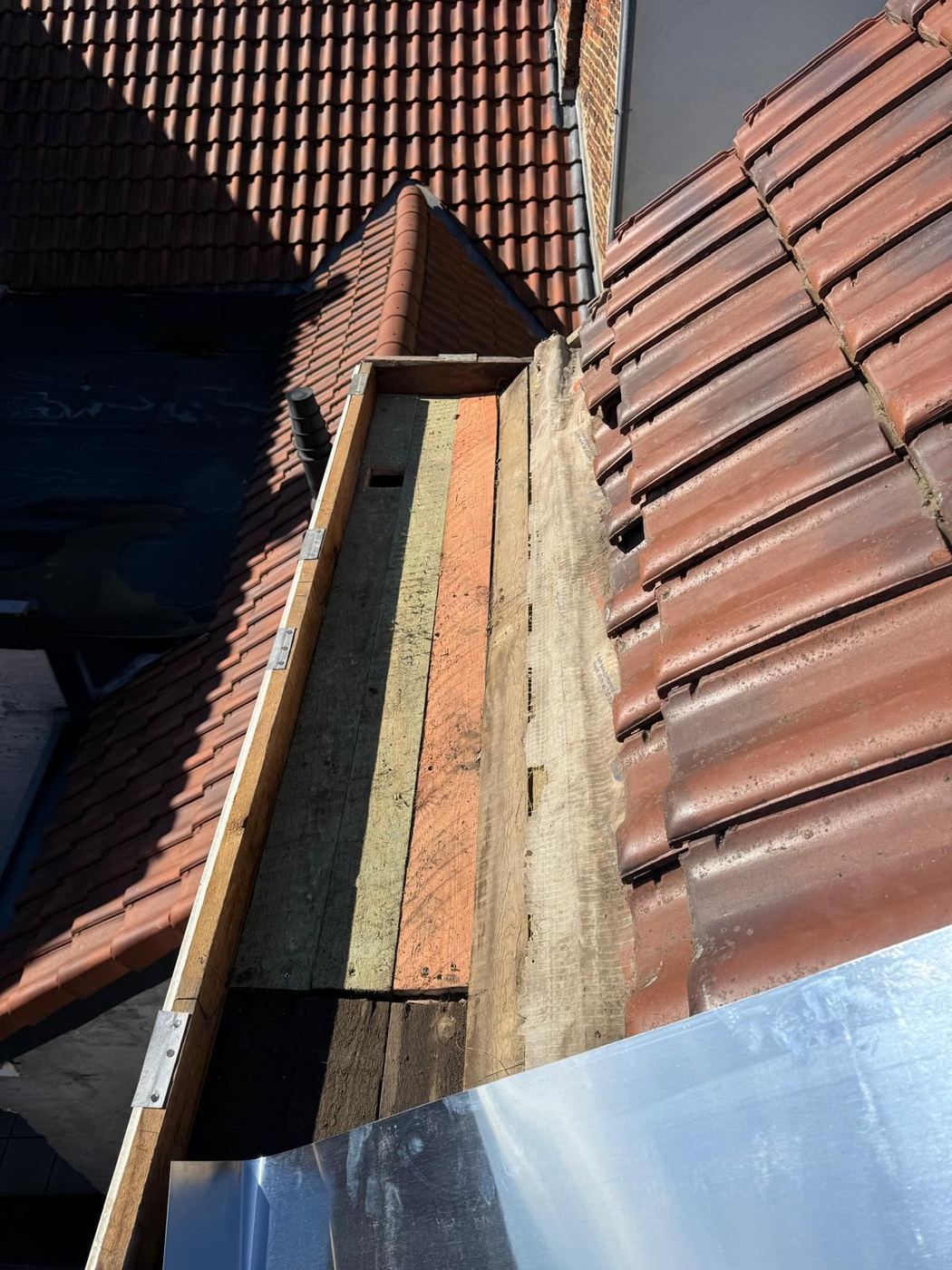 Chantier entretien de toiture — Toiture Lecloux