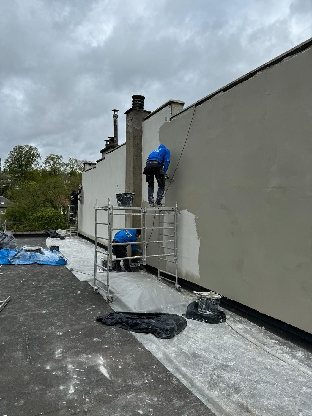 Chantier façade — Toiture Lecloux
