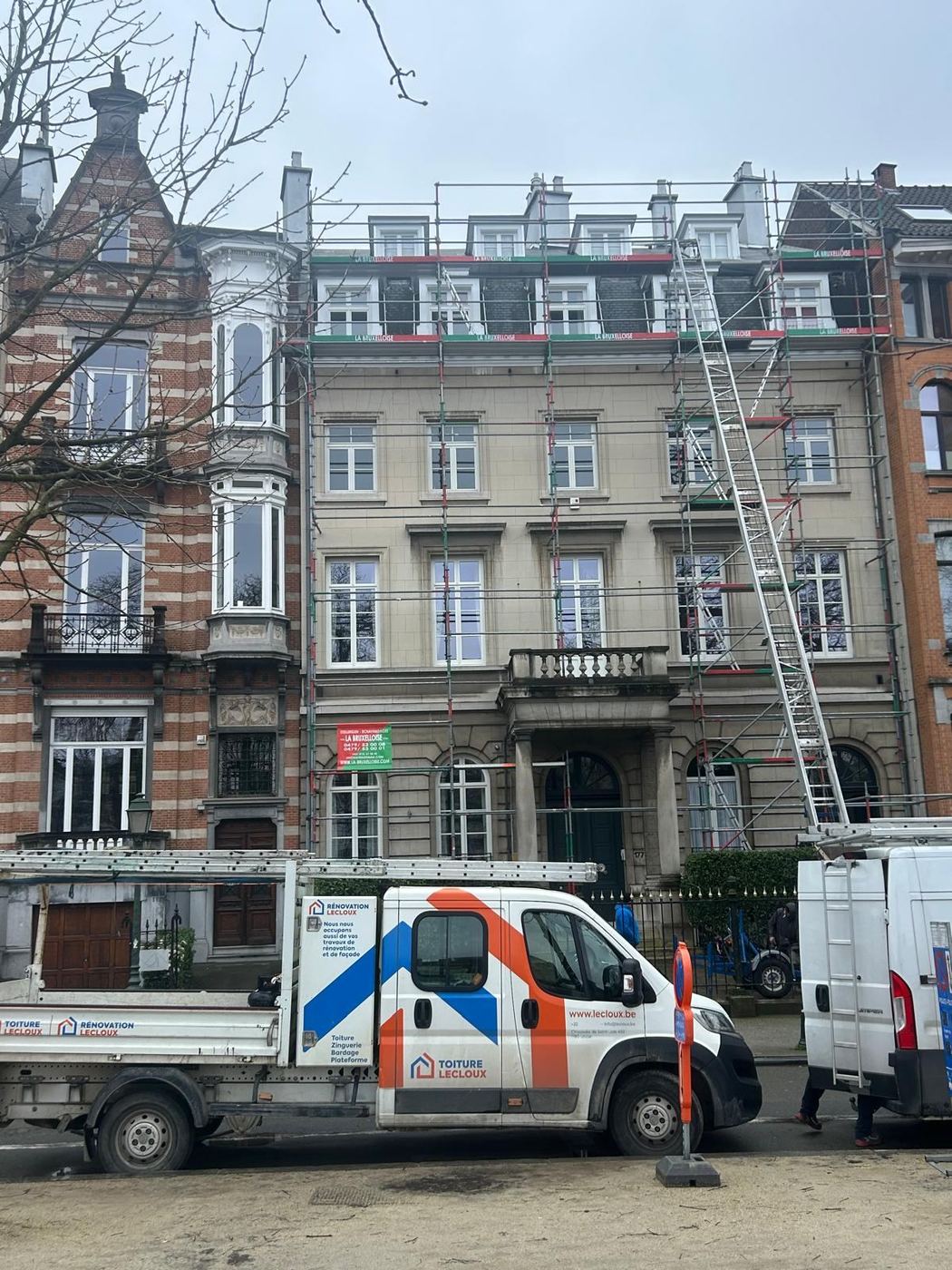 Chantier façade — Toiture Lecloux